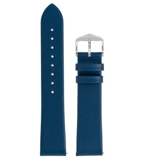 HIRSCH Toronto Blue Leather Strap 22mm