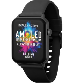 REFLEX Smartwatch Black Silicone Strap RA30-2186
