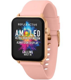 REFLEX Smartwatch Pink Silicone Strap RA30-2188