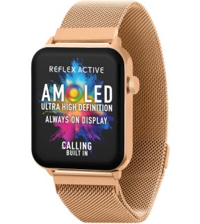 REFLEX Smartwatch Rose Gold Metal Bracelet RA30-4086