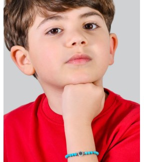 LUCA BARRA Kid Silver Steel Bracelet JB213