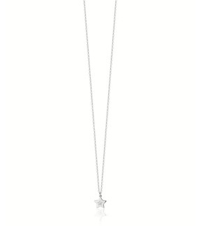 LUCA BARRA Kid Necklace Silver Stainless Steel JC143