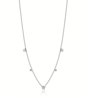 LUCA BARRA Kid Necklace Silver Stainless Steel JC147