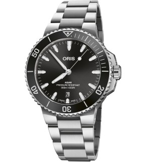 ORIS Aquis Date Silver Stainless Steel Bracelet 01 733 7787 4154-07 8 22 04PEB