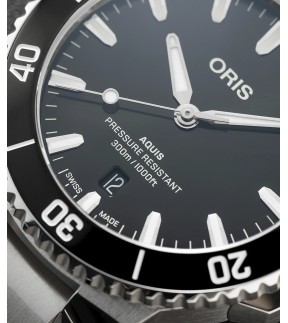 ORIS Aquis Date Silver Stainless Steel Bracelet 01 733 7787 4154-07 8 22 04PEB