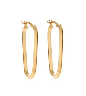 SENZA Yellow Gold Silver 925 Earrings SSR3702GD