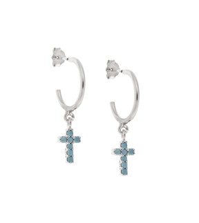 SENZA Silver 925 Earrings With Stones SSR3087STKR