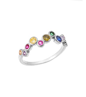 SENZA Ring Silver 925 With Stones SSR3211SR