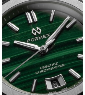 FORMEX Essence 43 'Malachite' Automatic Silver Stainless Steel Bracelet 0330.1.6390.100