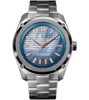 FORMEX Essence 39 'Mother-Of-Sky' Automatic Silver Stainless Steel Bracelet 0333.1.6603.100