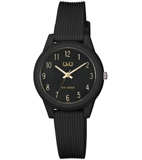 Q&Q Black Rubber Strap VS13J009Y