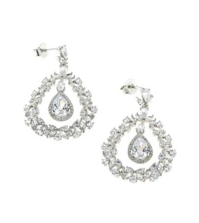 VITOPOULOS Earrings Silver 925 With Zircon Stones AS03899