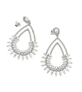 VITOPOULOS Earrings Silver 925 With Zircon Stones AS03905