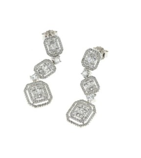 VITOPOULOS Earrings Silver 925 With Zircon Stones AS03901