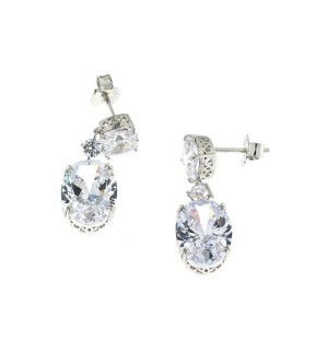 VITOPOULOS Earrings Silver 925 With Zircon Stones AS03910