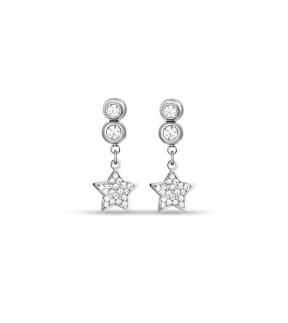 LUCA BARRA Earrings Silver Stainless Steel OK1312