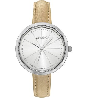 GREGIO Urban Beige Leather Strap GR460060