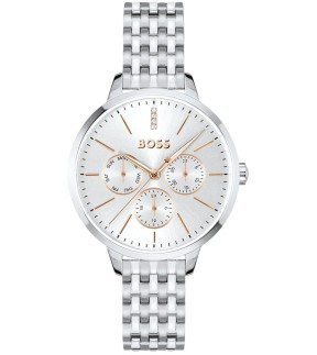 Ρολόι HUGO BOSS Symphony Με Πολλαπλές Ενδείξεις και Ασημί Ατσάλινο Μπρασελέ 1502781