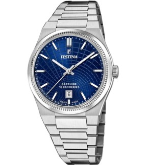 Ρολόι FESTINA Με Ασημί Ατσάλινο Μπρασελέ F20051/4