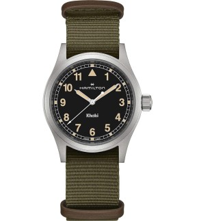 Ρολόι HAMILTON Khaki Field Quartz Με Χακί Υφασμάτινο Λουράκι H69401930