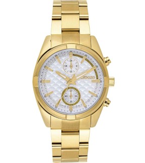 BREEZE Starlight Chronograph Yellow Gold Stainless Steel Bracelet 212501.1