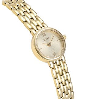 JCOU Lamelle Yellow Gold Stainless Steel Bracelet JU19067-3