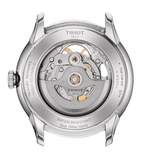 Ρολόι TISSOT Chemin Des Tourelles Skeleton Με Χακί Δερμάτινο Λουράκι T1398361626100