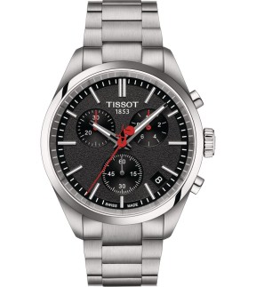 TISSOT PR 100 Vuelta Chronograph Silver Stainless Steel Bracelet T1504171105101