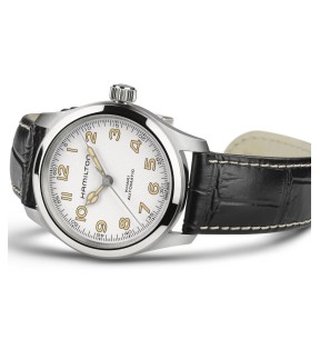 Ρολόι HAMILTON Khaki Field Murph 38mm Με Αυτόματο Μηχανισμό και Μαύρο Δερμάτινο Λουράκι H70405710