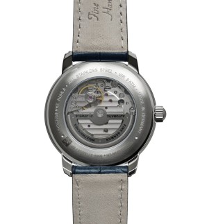ZEPPELIN Friedrichshafen Blue Leather Strap 8568-3