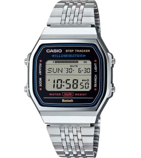 CASIO Vintage Silver Stainless Steel Bracelet ABL-100WE-1AEF