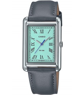 Ρολόι CASIO Collection Με Γκρι Δερμάτινο Λουράκι LTP-B165L-2BVEF