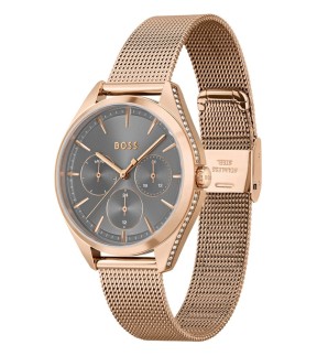 HUGO BOSS Saya Multifunction Rose Gold Stainless Steel Bracelet 1502639