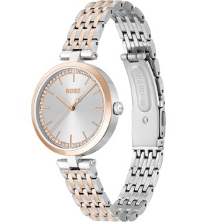HUGO BOSS Essena Multifunction Rose Gold-Silver Stainless Steel Bracelet 1502706