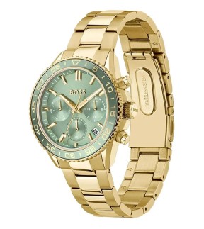 HUGO BOSS Runner Chronograph Yellow Gold Stainless Steel Bracelet 1502755