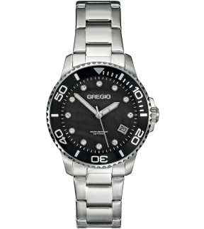 GREGIO Divers Silver Stainless Steel Bracelet GR530010