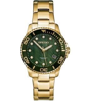 GREGIO Divers Yellow Gold Stainless Steel Bracelet GR530021