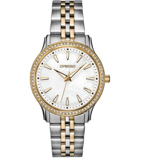 GREGIO Fleur Yellow Gold-Silver Stainless Steel Bracelet GR550040