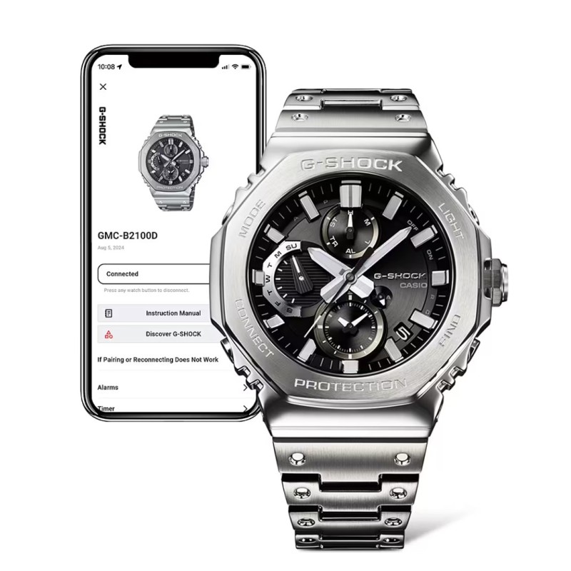 CASIO G Shock Silver Stainless Steel Bracelet GMC B2100D 1AER