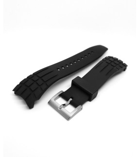 SEIKO Black Rubber Strap 24mm 4A3K1JR