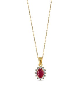 VITOPOULOS Woman Necklace Gold 18CT With Stones