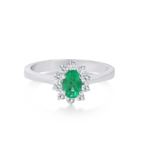 VITOPOULOS Ring White Gold 18Ct With Stones