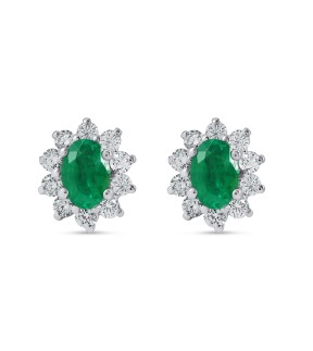 VITOPOULOS Woman Earrings White Gold 18CT With Stones