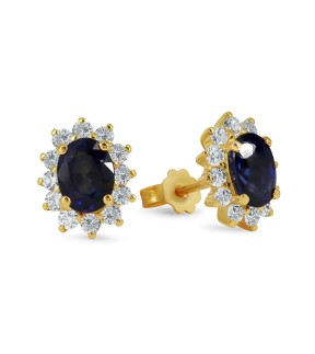 VITOPOULOS Woman Earrings Yellow Gold 18CT With Stones