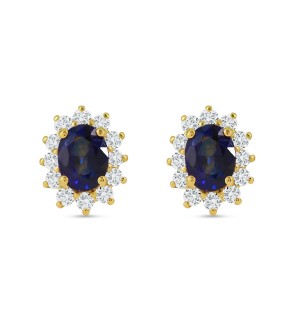 VITOPOULOS Woman Earrings Yellow Gold 18CT With Stones