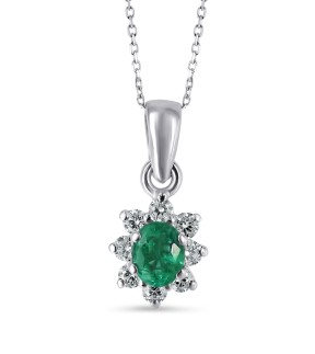VITOPOULOS Woman Necklace White Gold 18CT With Stones