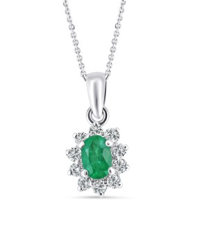 VITOPOULOS Woman Necklace White Gold 18CT With Stones