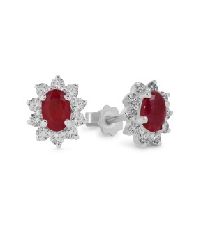 VITOPOULOS Woman Earrings White Gold 18CT With Stones