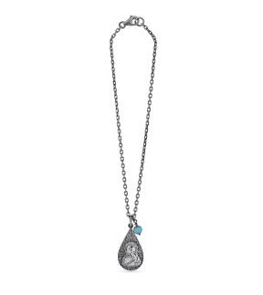 Car Lucky Charm VITOPOULOS Black Silver 925