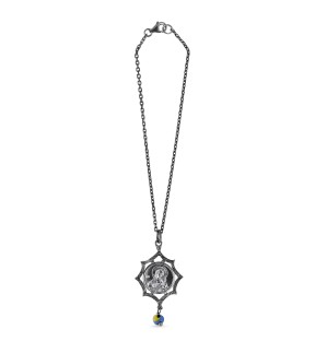 Car Lucky Charm VITOPOULOS Black Silver 925